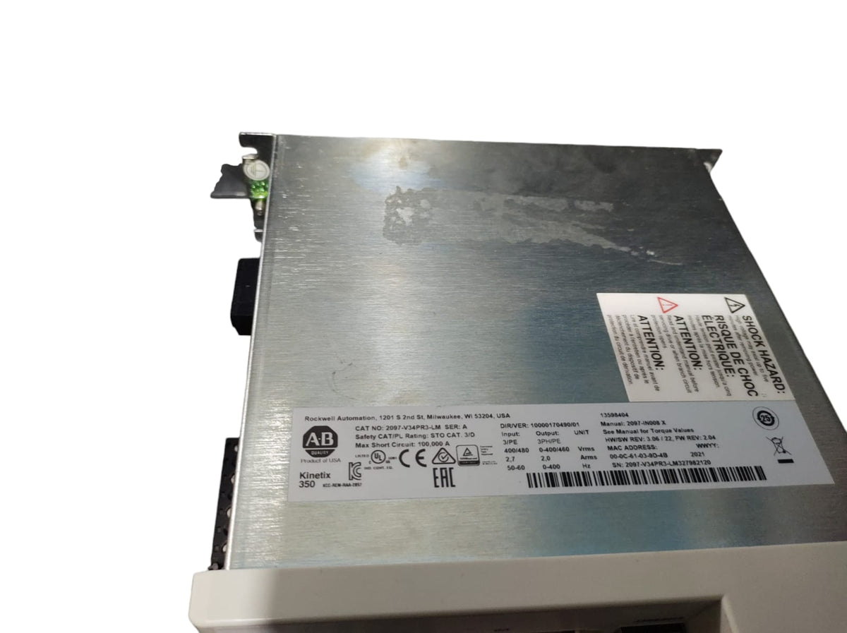 Allen Bradley 2097-v34pr3-lm Kinetix Variador (sin caja)