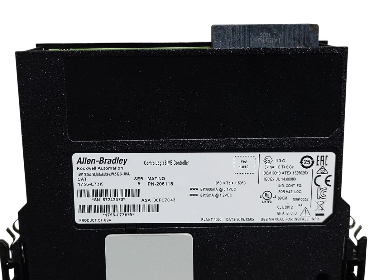 Allen Bradley 1756-L73K Controllogix 5580